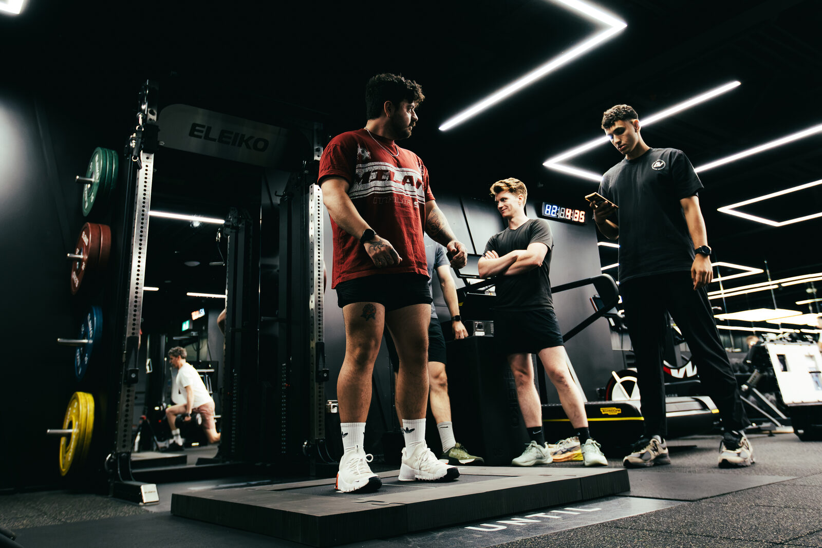 Force plate testing setup at DVOTION London